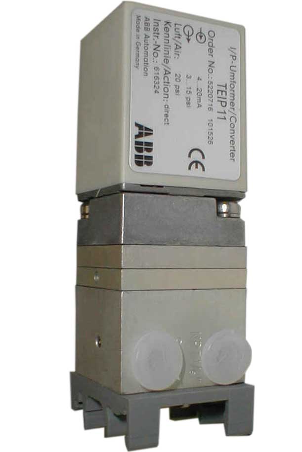 Type 22/0716 HVAC current to pneumatic converter with DIN rail mounting