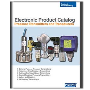 Catalog of Wika Electronic "Tronic" pressure products