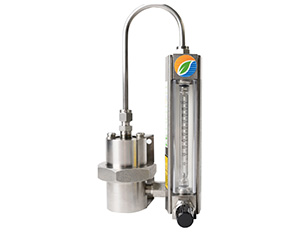 Purge meter with constant differential regulator to keep a constant flow
